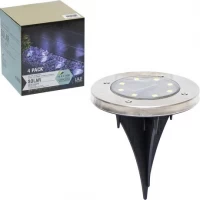 Садовий ліхтар на сонячній батареї 48-2-Y LED8 D12см Садовий ліхтар на сонячній батареї 48-2-Y LED8 D12см