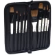 Набір кистей художніх з натуральною ворсою 10 шт BRW1026  watercolor brush