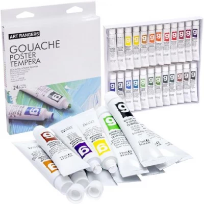 АКЦІЯ! Фарби 12мл Art Ranger 24 кольори Gouache EG2412
