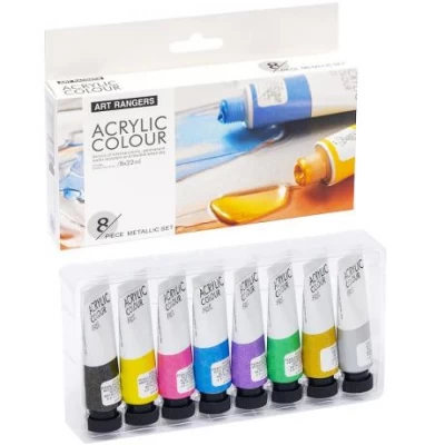 Фарби 22мл Art Ranger 8 кольорів Acryliс metallic PA42.08022.A