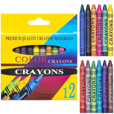 Воскові олівці 12 кольорів CRAYONS 2688A Воскові олівці 12 кольорів CRAYONS 2688A