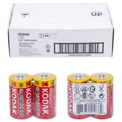 Батарейка KODAK R14 C Super Heavy Duty 1,5V солевая K-3041038 Батарейка KODAK R14 C Super Heavy Duty 1,5V солевая K-3041038