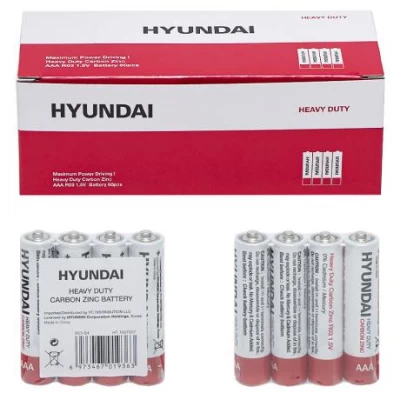 Батарейка HYUNDAI R03 AAA Shrink 4 Heavy Duty 7007007