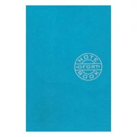 Книжка записна А6 36арк., чистий аркуш 60 г/м², скоба Графіка блакитна ЗК6836