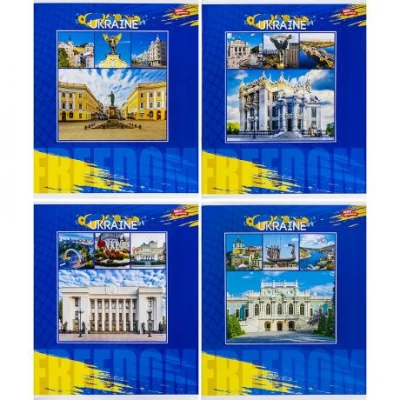 Зошит кольоровий 96 аркушів, клітинка 3573 N