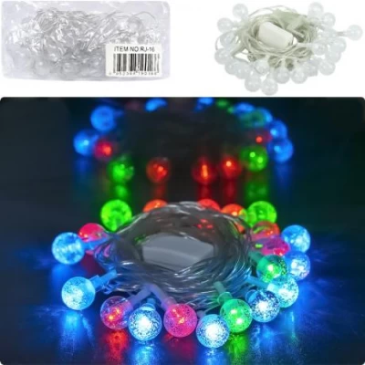 АКЦІЯ! Гірлянда світлодіодна 3,5м 20 LED Кульки мультиколір, від мережі 220V RJ-16 АКЦІЯ! Гірлянда світлодіодна 3,5м 20 LED Кульки мультиколір, від мережі 220V RJ-16
