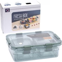 ТОТАЛ! Набір контейнерів харчових fresh box 3шт (2,6 л, 0,45 л, 0,45 л) 708-7077 пластик