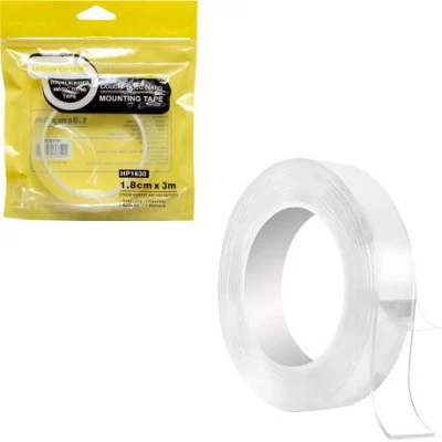 Скотч двосторонній NANO Tape 1,8см*3м прозорий 318 Скотч двосторонній NANO Tape 1,8см*3м прозорий 318