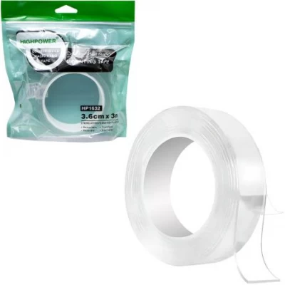 Скотч двосторонній NANO Tape 3,6см*3м прозорий 336 Скотч двосторонній NANO Tape 3,6см*3м прозорий 336