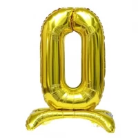 Кулька фольгована Цифра 0 підлогова 80см  FL-010-0