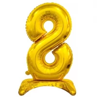 Кулька фольгована Цифра 8 підлогова 80см FL-010-8 Кулька фольгована Цифра 8 підлогова 80см FL-010-8