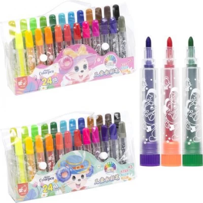 ТОТАЛ! Набір фломастерів 24 кольори Water color pen у сумочці1103-24