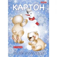 Білий картон А4 10арк. двосторонній, картонна папка, 250 г/м² БІЛОСНІЖНИЙ ТМ Family Line ТЕ462165