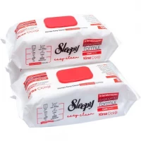 Вологі серветки для прибирання 100шт ТМ SLEEPY Easy Clean Cherry червоний клапан
