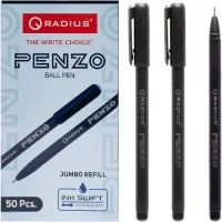 Ручка кулькова 0,5мм PENZO 6000м RADIUS 505752 чорна Ручка кулькова 0,5мм PENZO 6000м RADIUS 505752 чорна