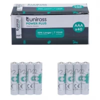 Батарейка Uniross AAA LR3 Alkaline BX40 U-321890