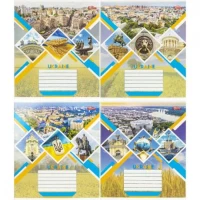 Зошит кольоровий 24 аркуші, клітинка 3777N
