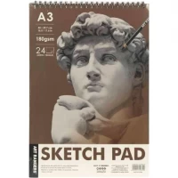 Альбом для ескізів А3 24 аркуші, 180 г/м² Sketch  Pad 102.PB.03 спіраль зверху
