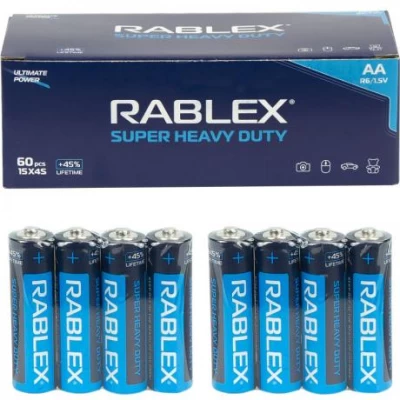 Батарейка RABLEX R6 АА 1.5V сольова 000479 Батарейка RABLEX R6 АА 1.5V сольова 000479