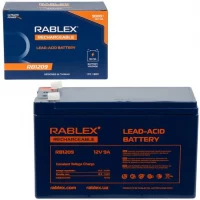 Акумулятор RABLEX 12V 9000mAh RB1209 Lead-Acid battery 001711 Акумулятор RABLEX 12V 9000mAh RB1209 Lead-Acid battery 001711