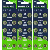 Батарейка RABLEX таблетка 1.5V AG12 (LR43) Батарейка RABLEX таблетка 1.5V AG12 (LR43)