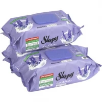 Вологі серветки для прибирання 100шт ТМ SLEEPY Easy Clean Lavander фіолетовий клапан Вологі серветки для прибирання 100шт ТМ SLEEPY Easy Clean Lavander фіолетовий клапан