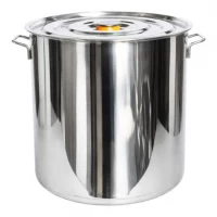Каструля із нержавіючої сталі 50л 40*38см з кришкою 2540