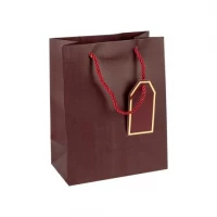 Пакет подарунковий 26х32х12см однотонний JUJUBE RED HL-1995