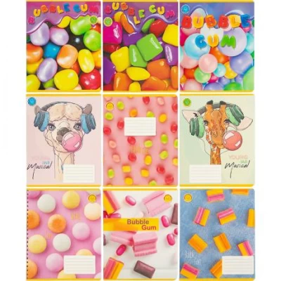 Зошит 48 аркушів клітинка, серія Ароматна (BUBBLE GUM) ТМ Тетрада ТЕ13416 Зошит 48 аркушів клітинка, серія Ароматна (BUBBLE GUM) ТМ Тетрада ТЕ13416
