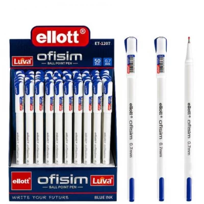 Ручка кулькова Ellott Ofisim ET-1207-50 синя Ручка кулькова Ellott Ofisim ET-1207-50 синя