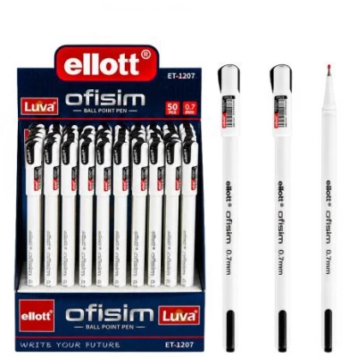Ручка кулькова Ellott Ofisim ET-1207-50 чорна Ручка кулькова Ellott Ofisim ET-1207-50 чорна