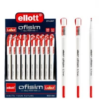 Ручка кулькова Ellott Ofisim ET-1207-50 червона Ручка кулькова Ellott Ofisim ET-1207-50 червона