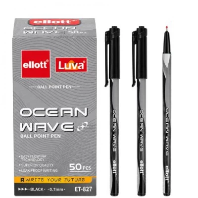 Ручка кулькова Ellott ET-827-50 Ocean Wave чорна Ручка кулькова Ellott ET-827-50 Ocean Wave чорна