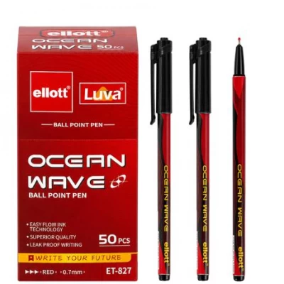 Ручка кулькова Ellott ET-827-50 Ocean Wave червона Ручка кулькова Ellott ET-827-50 Ocean Wave червона