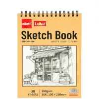 Альбом для ескізів А5 30 аркушів, 160 г/м² Sketch Book ETBZ-014-16K верхня спіраль Альбом для ескізів А5 30 аркушів, 160 г/м² Sketch Book ETBZ-014-16K верхня спіраль