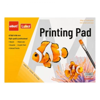 Альбом для акварелі А4 12 аркушів, 300 г/м² Sketch Book ETBZ-018-A4