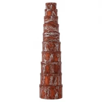 Набір подарункових коробок 10шт круглих 2816-2-Brown