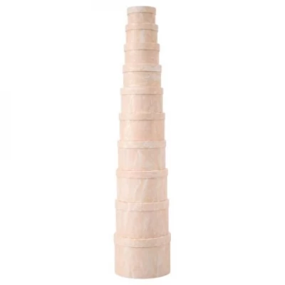 Набір подарункових коробок 10шт круглих 2816-2-Beige
