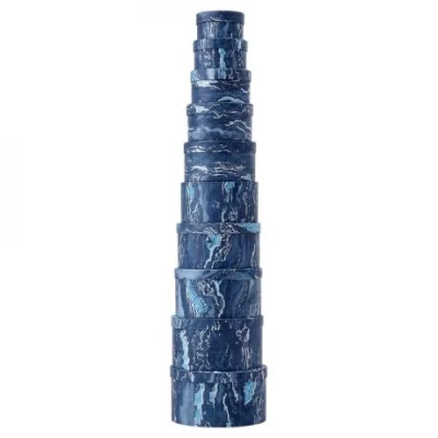 Набір подарункових коробок 10шт круглих 2816-2-Blue