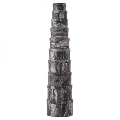 Набір подарункових коробок 10шт круглих 2816-2-Black