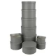 Набір подарункових коробок 10шт круглих 2816-1-Gray