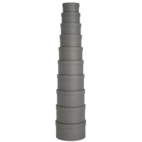 Набір подарункових коробок 10шт круглих 2816-1-Gray