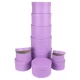 Набір подарункових коробок 10шт круглих 2816-1-Purple
