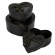 Набір подарункових коробок 3шт у формі серця 8022-58-Black