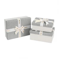 Набір подарункових коробок 3шт 7023-46-Silver