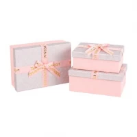 Набір подарункових коробок 3шт 7023-46-Light Pink