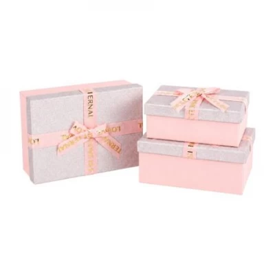 Набір подарункових коробок 3шт 7023-46-Light Pink