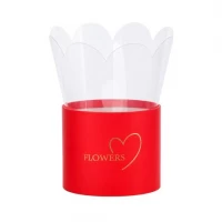 Коробка для квітів 10*10*8см 1007-Red Коробка для квітів 10*10*8см 1007-Red