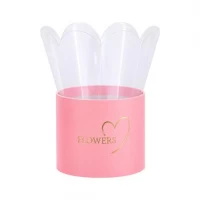 Коробка для квітів 10*10*8см 1007-Pink