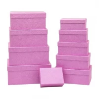 Набір подарункових коробок 10шт прямокутних 0010-Purple Набір подарункових коробок 10шт прямокутних 0010-Purple